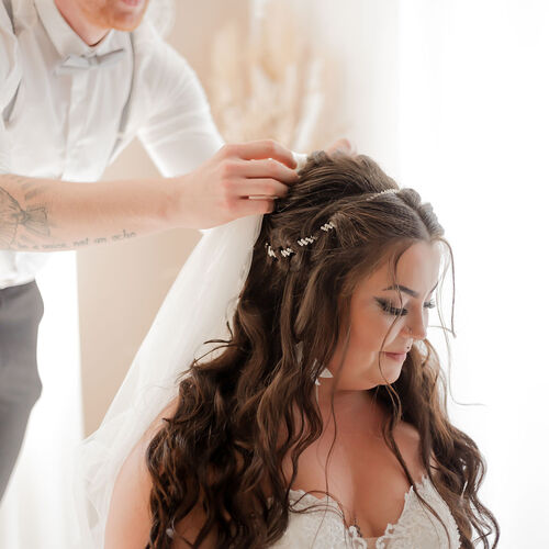 Getting Ready Hochzeit Braut Hochzeitsfotografie